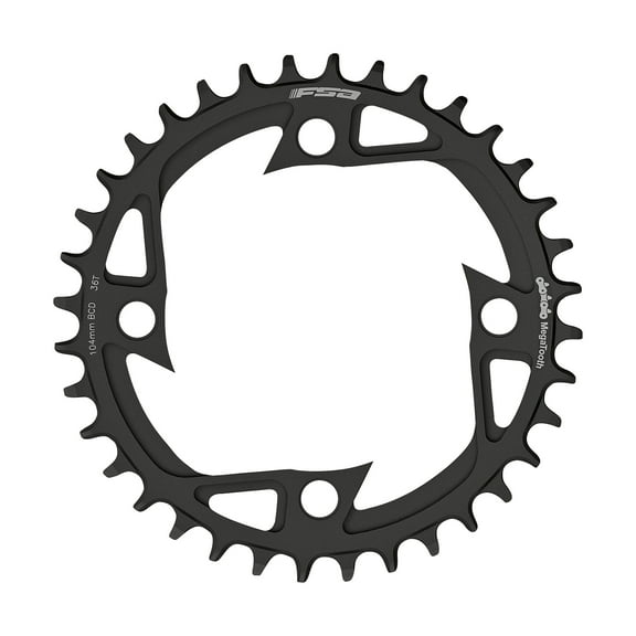 FSA Bosch Steel Ebike Chainring (1x12, 104x38T, WB601, V-Shape)