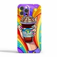 thumbnail image 1 of Colorful Coffe Case Compatible with iPhone 11 Pro,Aesthetic Art Design Full Cover Protective Case, 1 of 5