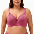 thumbnail image 2 of hoksml Women's Everyday Comfort Bra with Lace Trim and Underwire Breathable Thin Bralette with Back Closure, 2 of 9