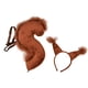 thumbnail image 5 of Diadema con orejas de ardilla para disfraz de animal, diademas para cosplay, accesorios para la cabeza marron oscuro, 5 of 9
