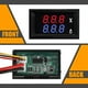 thumbnail image 2 of 6 piezas de voltímetro amperímetro digital CC 100 V 10 A LED azul rojo medidor de voltaje de corriente probador panel de pantalla dual para automóvil, 2 of 7