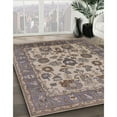 thumbnail image 2 of Ahgly Company Indoor Rectangle Mid-Century Modern Rosy Purple Oriental Area Rugs, 6' x 9', 2 of 6