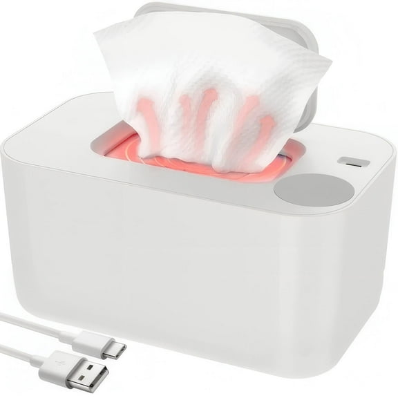 Baby Wipe Warmer Diaper Warmer Large Capacity Top Heating Portable Wipe Warmer Dispenser Holder - Infant, Newborn, Baby