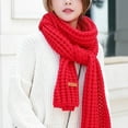 thumbnail image 3 of CHEGUTA Scarf for Women Winter Scarf,Winter Multi-Colored Knit Feel Pashmina Wraps Elastic Warm Light Thick Couples Scarf Unisex, 3 of 5