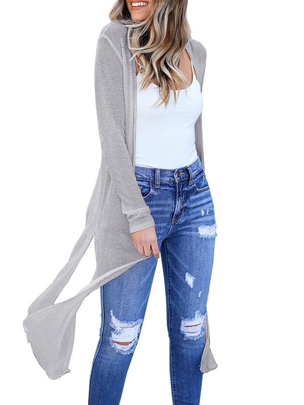 long knit duster cardigan