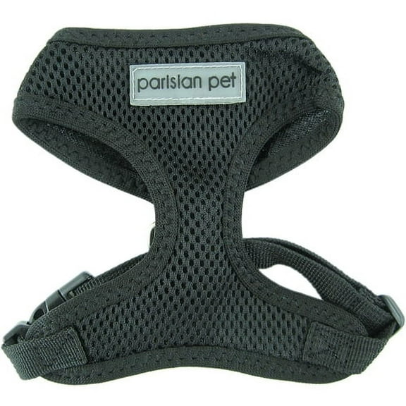 Parisian Pet Mesh Harness Black