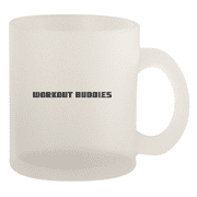 Workout Buddies - 10oz Frosted Coffee Mug Cup, Frosted