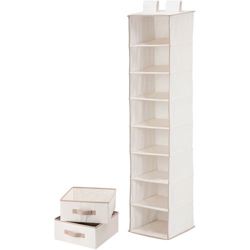 Honey Can Do 8Shelf Organizer with 2 Drawers, Multicolor