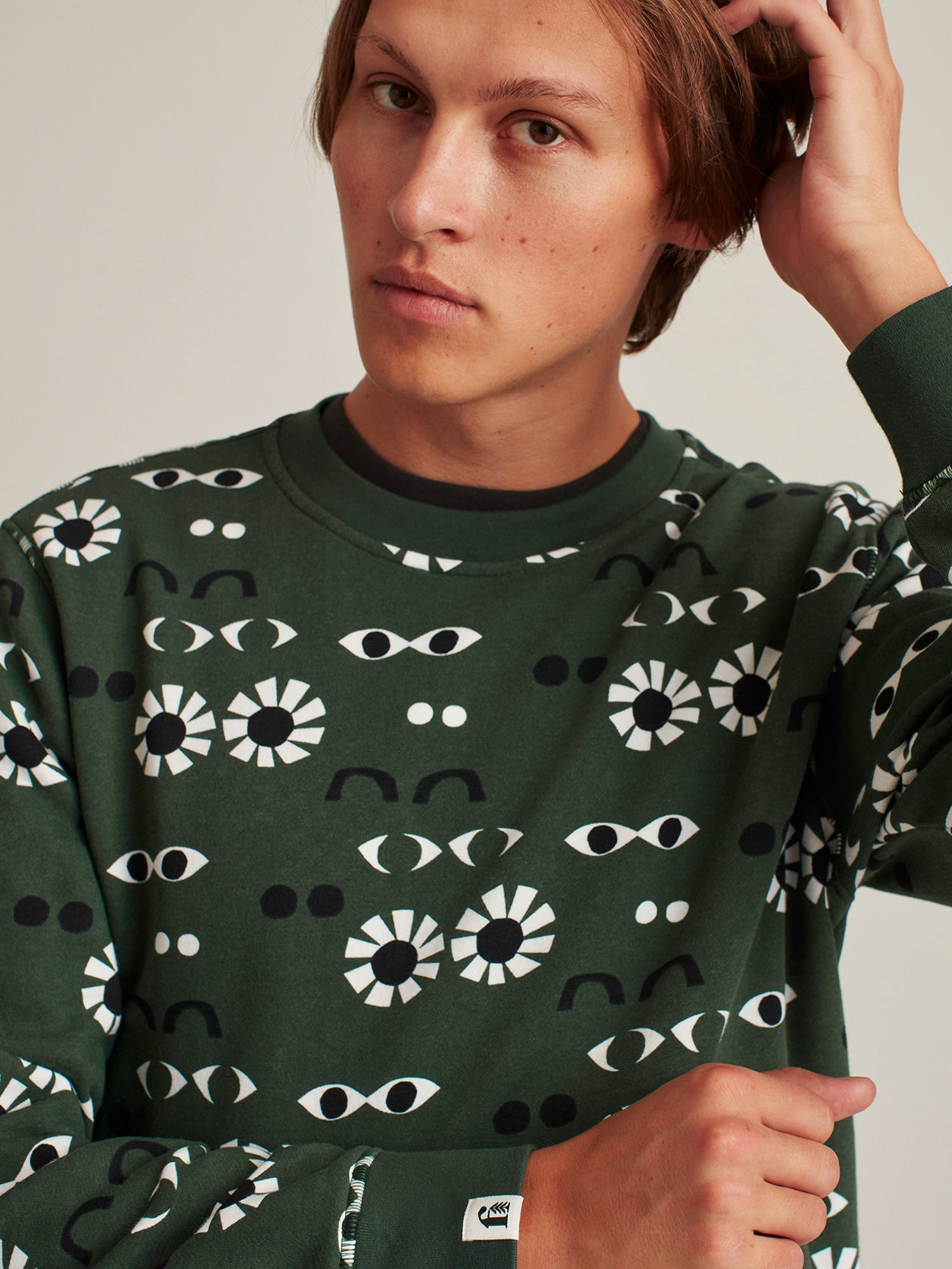 Bonobos Fielder Men's and Big Men's Fleece Graphic Crewneck Sweatshirt, Up to Size 3XL