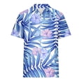 thumbnail image 5 of Camisas de Manga Corta para las Mujeres Impresas Cuello Redondo Blusa Casual, Fluido Y Versátil de las Mujeres, 5 of 5