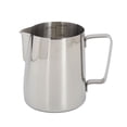 thumbnail image 1 of Jarra de acero inoxidable con forma de flor para hacer espuma de café, con boca puntiaguda, para cafetería casera, 350 ml, color natural, 1 of 14