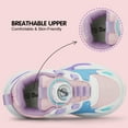 thumbnail image 4 of BABAYA Boys Girls Athletic Shoes Easy on Jogger Sneakers With Rotating Buckle for Little Big Kids, 4 of 10