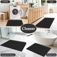 thumbnail image 5 of Bathroom Rugs Sets 3 Pieces, Ultra Thin Bath Mats Fit Under Door, Absorbent Quickly Dry Rubber Backing Braided Bath Mat Set, 5 of 10