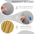 thumbnail image 4 of DIY 65.6 Feet 23 Gauge(0.6mm) Brass Craft Jewelry Wire Gold Artistic Beading Wire Tarnish Resistant Copper Wire for Jewelry Beading Craft Making Ring Earrings DIY DIY, 4 of 8
