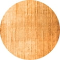 thumbnail image 1 of Ahgly Company Indoor Round Abstract Orange Contemporary Area Rugs, 5' Round, 1 of 1