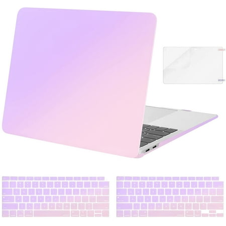 Mosiso Case for MacBook Air 13 inch 2022 2021 2020 2019 2018 Release A2337 M1 A2179 A1932 Retina Display Touch ID, Plastic Hard Shell Case&Keyboard Cover&Screen Protector