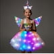 thumbnail image 2 of Disfraz de unicornio para niñas de SHINYOU, con luz LED y arcoíris, con alas, de 3 a 4 años, 2 of 8