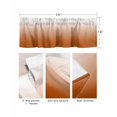thumbnail image 5 of Thanksgiving Kitchen Curtain Valances for Windows Farmhouse Short Curtains, Fall Orange Ombre Modern Abstract Art Aesthetics Rod Pocket Valance Curtain for Bedroom Cafe Living Room 42"x12", 5 of 8