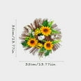 thumbnail image 7 of Sunflower Wreath for Front Door All Season Wreaths for Indoor Outdoor Wall Porch Home Decoration, 7 of 7