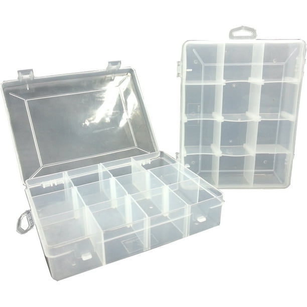 Utility Fishing Tackle Box, Small, 2Pack