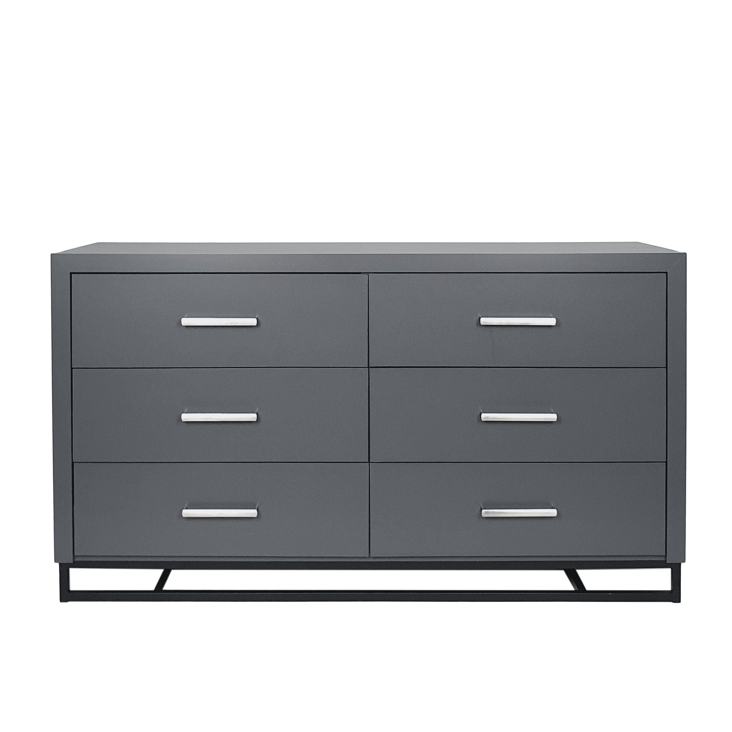 Christopher Knight Home Beeson 6 Drawer Double Dresser by Charcoal Gray