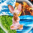 thumbnail image 2 of Gkeoshab Desktop Ornament Sphinx Cat Meditation Statue Home Decoration Personalized Gift Home & Garden, 2 of 6