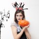 thumbnail image 2 of 2 diademas de Halloween con lentejuelas y diseño de murciélago, diadema para disfraz de cosplay, tocado para adultos y niños, accesorios para escenario, tocados, 2 of 5