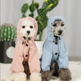 thumbnail image 6 of Dog Raincoat Waterproof Dog Rain Jacket with Reflective Strap and Leash Hole Rainy Day Pet Clothes Windproof Puppy Cat Rain Coat (Pink,M), 6 of 7