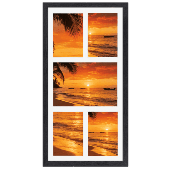 5 Opening Collage Picture Frame for Wall Mounted