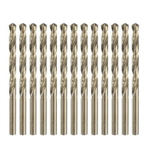 13 packs 1/4" Twist Drill Bits, M35 Cobalt High-Speed Steel Drill Bit for Metal