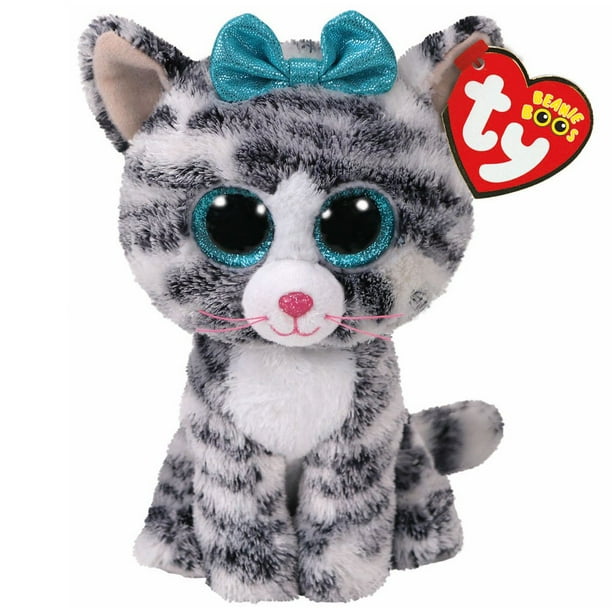 TY Beanie Boos Quinn Cat Exclusive (Glitter Eyes) Small 6" Plush