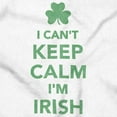thumbnail image 2 of Funny St Pattys Keep Calm I'm Irish Plus Size Long Sleeve Graphic Tee Shirt Brisco Brands 3X, 2 of 3