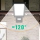 thumbnail image 5 of Luz de Calle Solar 3 Modos de Iluminación Aplique de Pared LED Seguridad Lámpara de Inundación Inteligente IP65 a Prueba de Agua Dusk To Dawn para Gar blanco Baoblaze Luz de la calle, 5 of 8