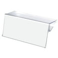 thumbnail image 2 of HUBERT Plastic Glass and Wood Closed Face Shelf Sign Holder - 3"L x 1 1/4"H, 2 of 7