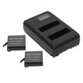 thumbnail image 4 of Cargador de batería para cámara, pantalla LCD de doble ranura, estación de carga de batería USB segura para Hero 4, 4 of 9