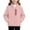 Pink, variant on Loopsun Kids Boys Girls Winter Outerwear Jackets 3-15Y Solid Fleece Stand Collar Zip Casual Coats