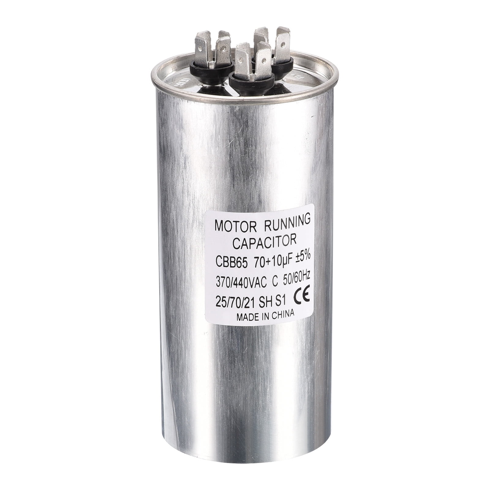 Uxcell Motor Start Capacitor, 70/10uF 370VAC 440VAC, CBB65 Circular Run