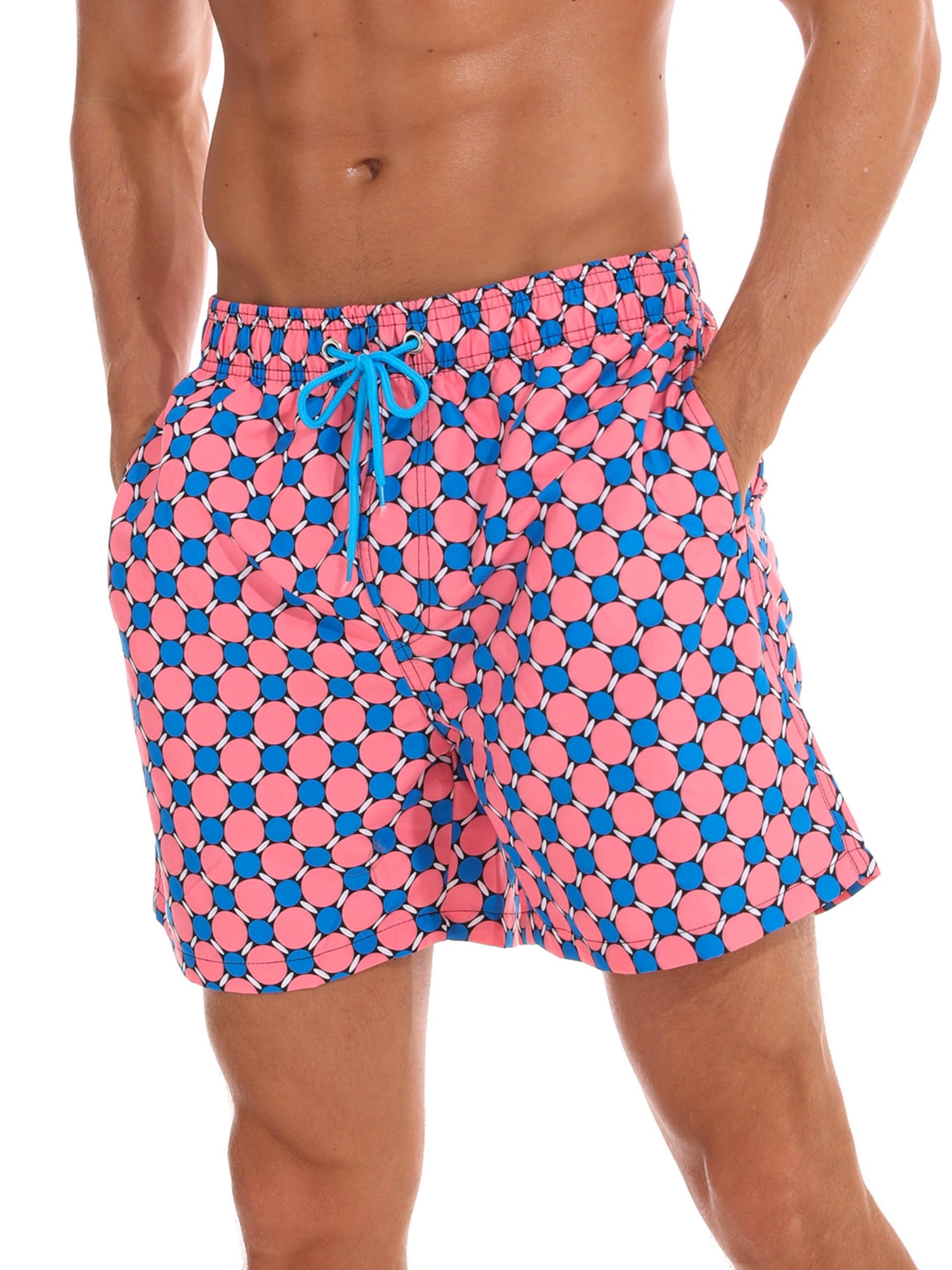 MENS SWIMMING SHORTS BOYS BOARD TRUNKS LINED ZIP POCKETS BEACH HOLIDAY SUMMER