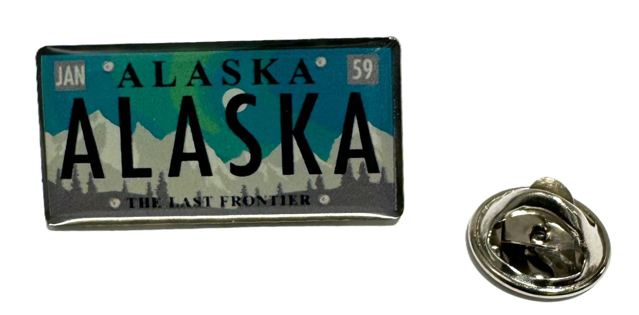 Alaskagift Ak Pin Aurora License Plate