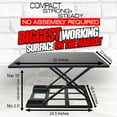 thumbnail image 4 of Standing Sit and Stand Up Desk - Easy Height Adjustable Table Jack Desk Converter with Huge 32" x 22" Instantly Convert Any Variable Portable Computer Monitors for Work Home by Elevating in Seconds, 4 of 4