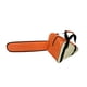 thumbnail image 4 of Estuche de transporte para motosierra con cremallera y protección contra el polvo, bolso portátil de tela Oxford. Naranja Blanco, 4 of 9