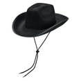 thumbnail image 4 of BLESIYA Cowboy Hat Adults Wide Brim hat for Photo Props Festival Themed Party Black, 4 of 8
