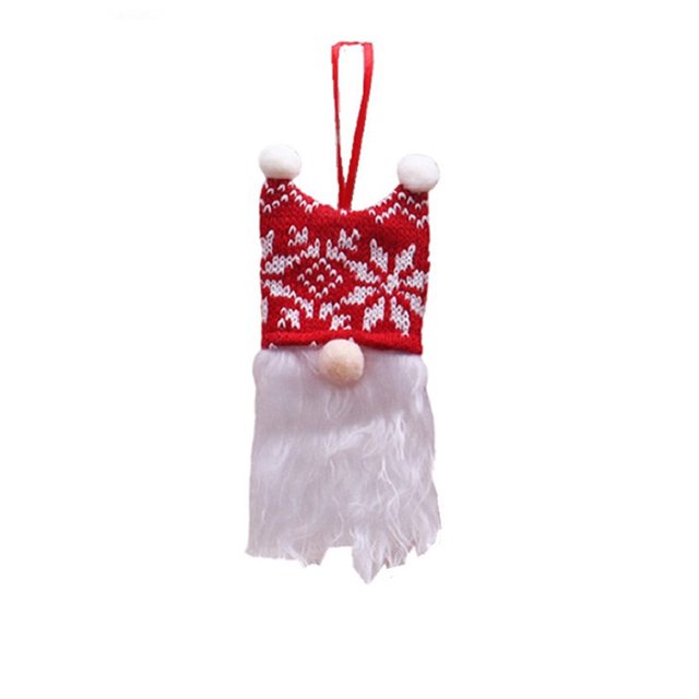 Bewildely Colgante de Navidad Muñeca sin rostro Colgante de Navidad Chimenea Estante de pared Colgante Hogar Hotel Decoración Ornamento Niños Niños Kits de decoración para fiestas Tipo 2 Bewildely HA069888-02