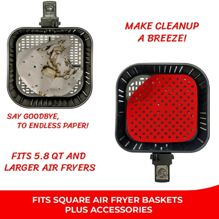 Reusable Air Fryer Liners Air Fryer Mats Air Fryer Accessories for Cosori,Instant  Vortex,Power XL,Ninja 8.5 Inch