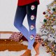 thumbnail image 1 of MKLEKYY Leggings deportivos para mujer Leggings para mujer Leggings de entrenamiento Pantalones con estampado navideño de bloques de color Leggings suaves y elásticos 3817, 1 of 4