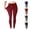 12# Wine, variant on Womens Fleece Lined Leggings Tummy Control Winter Warm Thermal Leggings High Waisted Cozy Thick Tights Black L