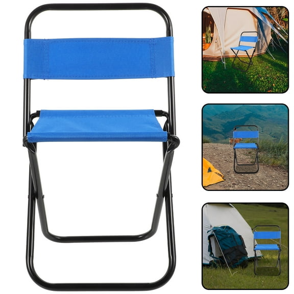 SOPOTUTU Small Portable Chair Camping Lawn Foldable Camping Stool Sturdy Material Easy To Store Carry