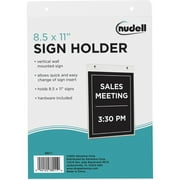 NuDell Acrylic Sign Holders, Clear, 1 Each (Quantity)