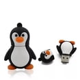 thumbnail image 1 of Memoria USB Pendrive de 32 GB con forma de pingüino y animal de dibujos animados, 1 of 5