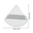 thumbnail image 2 of Unique Bargains 6 Pcs Loose Powder Puff Face Soft Triangle Puff Blender Beauty Makeup Tool Short Plush White, 2 of 6